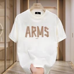 Áo phông nam cotton 220GSM oversize in chữ tiếng Anh NEVER KNOW thời trang đường phố mùa hè 7