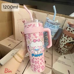 BÌNH GIỮ NHIỆT 1200ML họa tiết dễ thương Mẫu mới về cực xinh – tiện lợi cho mùa hè apin 9