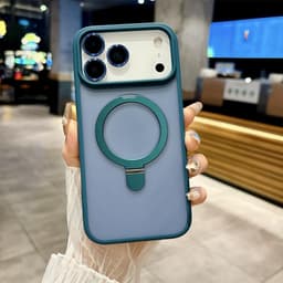 Ốp lưng điện thȯại chống vân tay mờ có chân đế cho iPhone 16 15 14 13 12 11 pro max 7