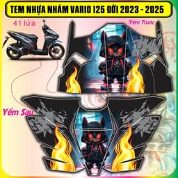 Tem nhựa nhám vario 125  đời 2023 dến 2025 mẫu mới hot trend dán che trầy chồng xước cực đẹp 4