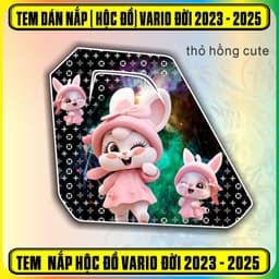 Tem dán nắp cốp hộc đồ xe vario 125 đời 2023 - 2024 - 2025 decal pvc3 lớp không bay màu 8