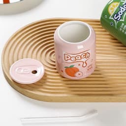 Ly cốc sứ uống nước thiết kế hình lon nước ngọt cực kỳ dễ thương, mang phong cách trẻ trung và hiện đại atnb 6