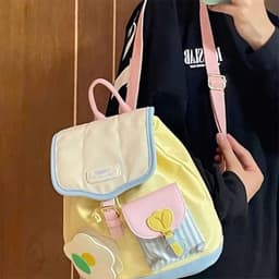 VINBEO Ba Lô LUCI mini Màu Tương Phản Dễ Thương Nhật Bản Hàn Quốc Thời t\rang sinh viên giản dị  ngọt ngào (AH002) 4