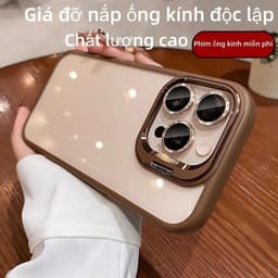 Giá đỡ ống kính ẩn Vỏ chống sốc​ Phù hợp cho iPhone 16 15 14 plus 13 12 11 pro max Phim ống kính miễn Phí 2