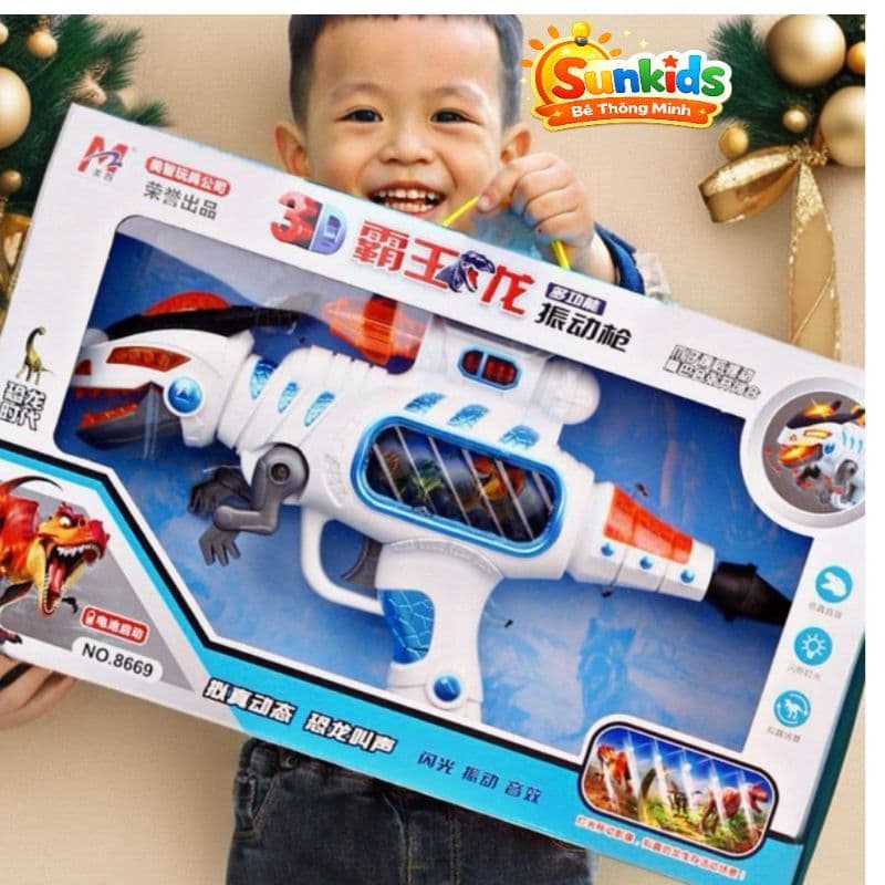 Khủng long rô bốt cầm tay có đèn có nhạc vui nhộn cho bé trai Shop SUNKIDS Sunkids