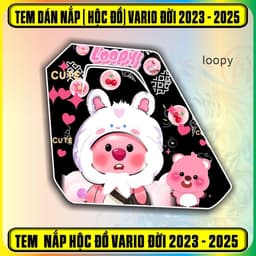 Tem dán nắp cốp hộc đồ xe vario 125 đời 2023 - 2024 - 2025 decal pvc3 lớp không bay màu 7