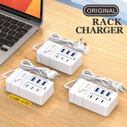 3USB+3PD Bộ Sạc Nhanh 66W Đa Năng 6 Trong 1 Ngắt Tự Động, Bảo Vệ Thiết Bị, Bộ Sạc 6 Cổng -260901 4