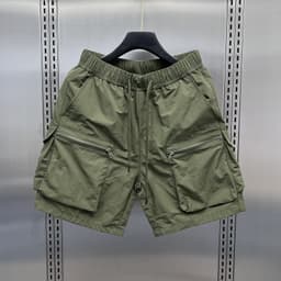 Quần Short JOGGER Kaki Túi Hộp Khóa Kéo  Nam Nữ 4
