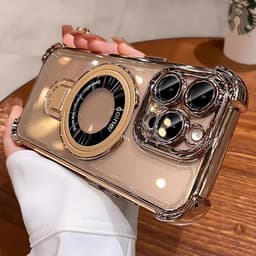 Ốp lưng điện thȯại chống sốc 4 góc tích hợp giá đỡ từ tính tương Cho iPhone 17 16 11 12 13 14 15 16 17 Pro max plus 9
