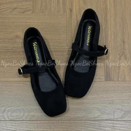 Giày Bệt Nữ - Giày Búp Bê Mary Jane Công Sở Nữ Chất Da Lộn Đơn Giản Thanh Lịch Dễ Phối Đồ Đi Chơi Đi Làm - N0032-Sona 5
