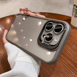 Giá đỡ ống kính ẩn Vỏ chống sốc​ Phù hợp cho iPhone 16 15 14 plus 13 12 11 pro max Phim ống kính miễn Phí 1