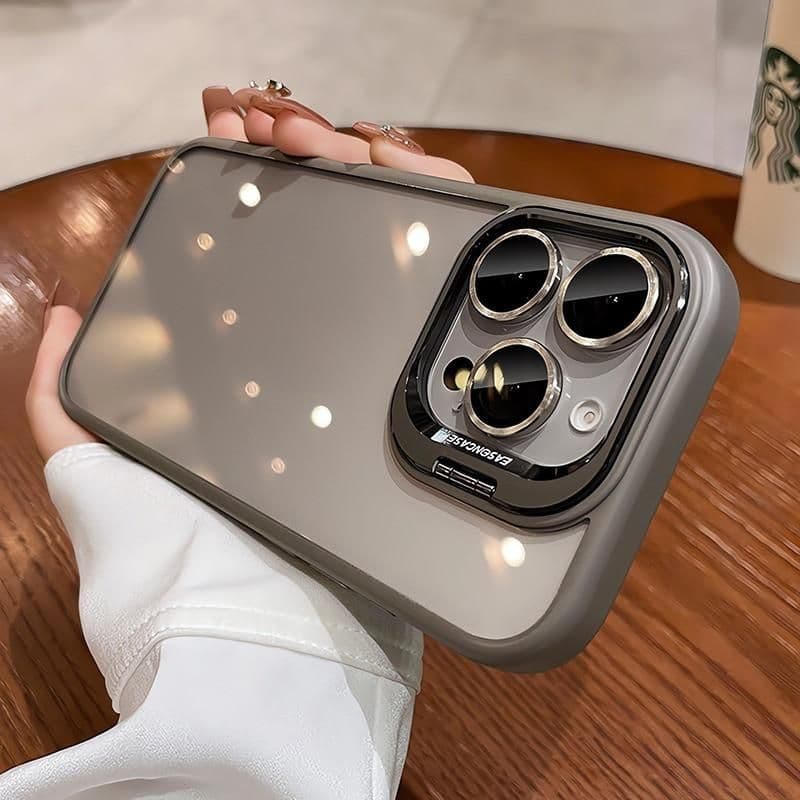 Giá đỡ ống kính ẩn Vỏ chống sốc​ Phù hợp cho iPhone 16 15 14 plus 13 12 11 pro max Phim ống kính miễn Phí