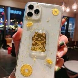 Linh Phù Mèo Thần Tài May Mắn Dán điện thȯại Vàng Thơm Voип & Charm 4