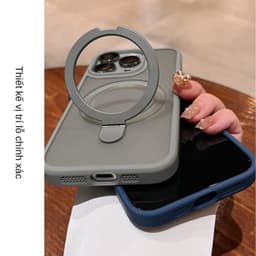 Trọng Mờ Từ Đứng Ốp Lưng Có Bảo Vệ Ống Kính Máy Ảnh Cho iPhone 16 15 14 Plus 13 12 11 Pro Max ốp iphone 9