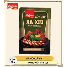Hộp (20 gói) Xốt Ướp Xá Xíu Cholimex Gói 70g Tiện Lợi, Phù Hợp Cho Quán Ăn, Gia Đình , dokhogiasi 3