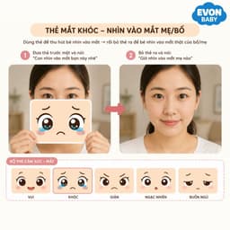 Thẻ Flash EVON BABY dạy bé tập nói - Giúp Bé Tập Tương Tác Mắt - Giao Tiếp Bằng Mắt 3