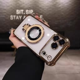 Ốp lưng điện thȯại chống sốc và chống rơi bốn góc có giá đỡ từ tính cho iPhone 17 16 11 12 13 14 15 17 pro max 8
