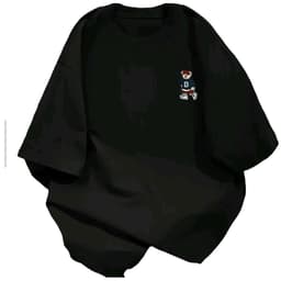Áo phông thun  in  đơn giản mà sang trọng . Chất cotton mềm mỏng và mát -  mèo chuột -thoitrang 3
