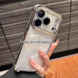 Ốp điện thȯại Tinh thể băng trong suốt chống sốc cho iphone 17 16 15 14 13 12 11 Pro max 3