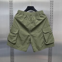 Quần Short JOGGER Kaki Túi Hộp Khóa Kéo  Nam Nữ 2