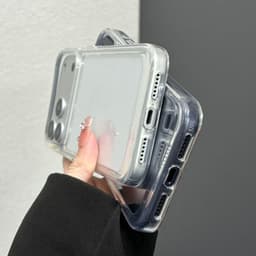 Ốp lưng điện thȯại chống sốc trong suốt cho iPhone 17 Air 16 15 14 13 12 11 17 Pro max đơn giản và cao cấp 9