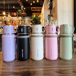 Bình giữ nhiệt inox 316 cao cấp kèm nắp uống nước và quai tay cầm tiện lợi 2
