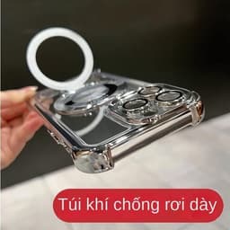Ốp lưng điện thȯại chống sốc 4 góc tích hợp giá đỡ từ tính tương Cho iPhone 17 16 11 12 13 14 15 16 17 Pro max plus 5