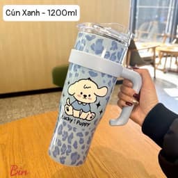 BÌNH GIỮ NHIỆT 1200ML họa tiết dễ thương Mẫu mới về cực xinh – tiện lợi cho mùa hè apin 6