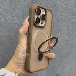 Trọng Mờ Từ Đứng Ốp Lưng Có Bảo Vệ Ống Kính Máy Ảnh Cho iPhone 16 15 14 Plus 13 12 11 Pro Max ốp iphone 2