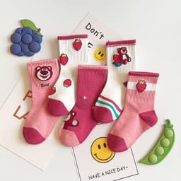 Set 10 đôi Tất chân bé gái hoạ tiết HOẠT HÌNH -Tất Trẻ Em họa tiết dễ thương xᶖnh xắn cho bé gái đủ size 1-12 Tuổi 3