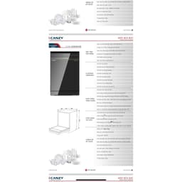 Máy rửa bát Canzy CZ DGA15EU JUMBO 15 bộ, CZ DGA15EU JUMBO sấy PTC nhiệt độ cao. 7