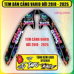 Tem Dán Cảng Xe Vario Đời 2018 Đến 2025 Mẫu Buny Decal 3 Lớp Chống Nước 2