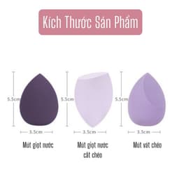 Combo  mút trang điểm hình giọt nước tán đều 360 độ - Mút tán kem nền mang du lịch tiện dụng nlst2 8