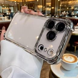 Ốp điện thȯại Tinh thể băng trong suốt chống sốc cho iphone 17 16 15 14 13 12 11 Pro max 4