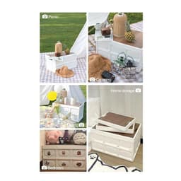 Bàn camping gấp gọn kết hợp hộp đựng đồ đa năng bằng nhựa, nắp gỗ MDF đi cắm trại, dã ngoại, picnic AMIZIN 4