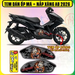 Tem Dán Ốp Má Ốp Hông AB 2026 BREBRICK  cực dẹp decal nhám 3 lớp 3