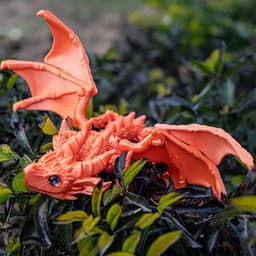 In 3D Sừng Lớn Rồng Bay 25cm Đồ Trang Trí Khớp Di Động Mô Phỏng Đồ Trang Trí Nhiều Màu Lựa Chọn Sáng Tạo Quà Tặng 1