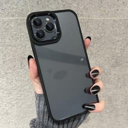 Ốp lưng trong suốt chống va đập không ố vàng bảo vệ ống kính kim loại cho iPhone 16 15 14 plus 13 12 11 pro max 4