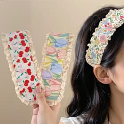 Hoa Ngọt Ngào Dệt Kim Tua Rua Ma Thuật Miếng Dán Cô Gái Tóc Gãy Phân Loại Miếng Dán Tóc Phụ Kiện 1