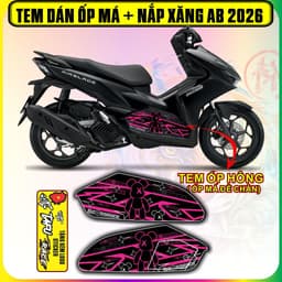 Tem Dán Ốp Má Ốp Hông AB 2026 BREBRICK  cực dẹp decal nhám 3 lớp 4
