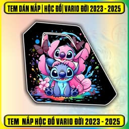Tem dán nắp cốp hộc đồ xe vario 125 đời 2023 - 2024 - 2025 decal pvc3 lớp không bay màu 1