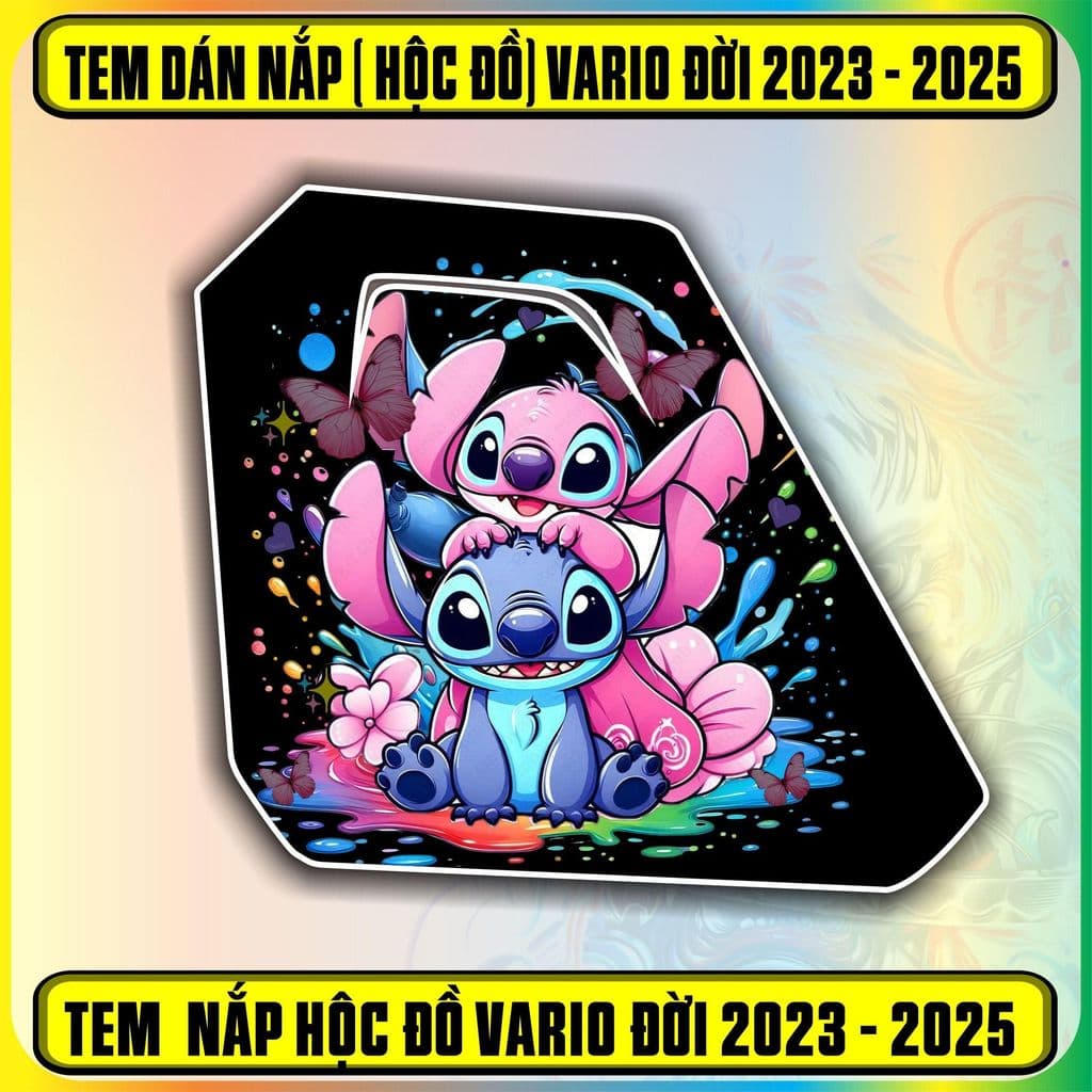Tem dán nắp cốp hộc đồ xe vario 125 đời 2023 - 2024 - 2025 decal pvc3 lớp không bay màu