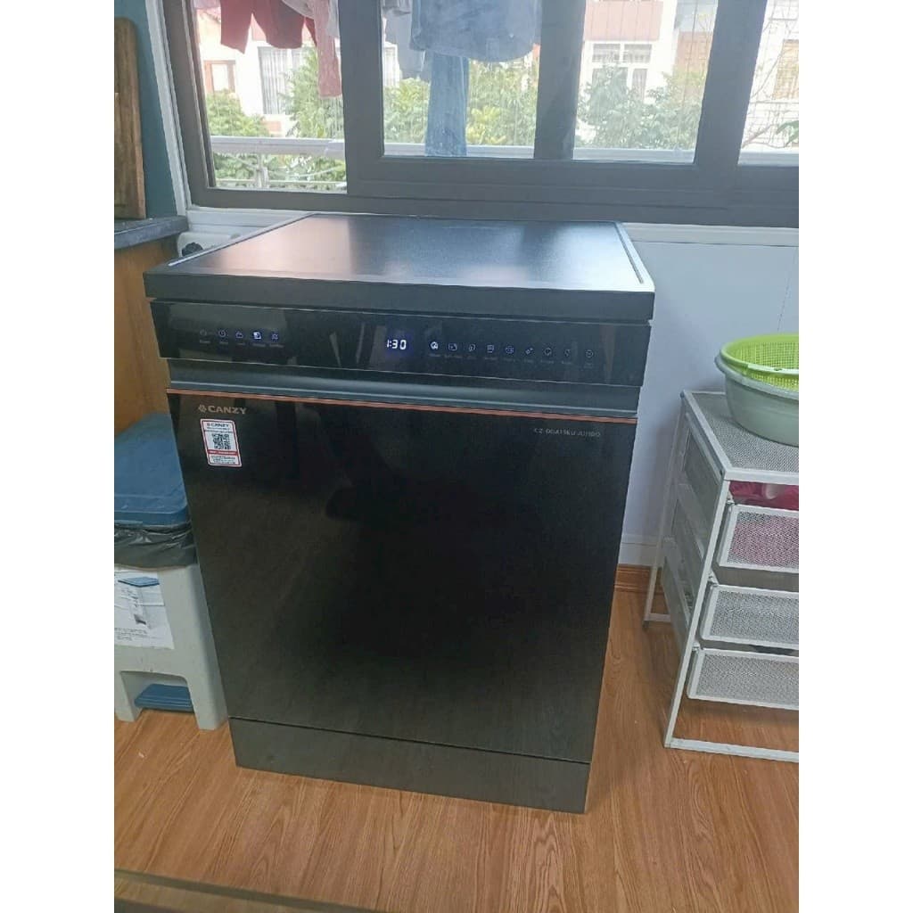 Máy rửa bát Canzy CZ DGA15EU JUMBO 15 bộ, CZ DGA15EU JUMBO sấy PTC nhiệt độ cao.