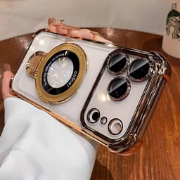 Ốp lưng điện thoại chống sốc và chống rơi bốn góc có giá đỡ từ tính cho iPhone 17 16 11 12 13 14 15 17 pro max 4