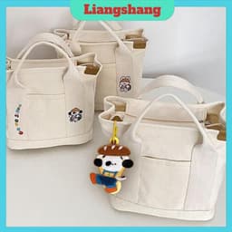 VINBEO Túi xách Bỉm sữa Cho Mẹ Và Bé - Túi xách Đeo Chéo Vải Đi Du Lịch Thời Trang Đa Năng Nhiều Ngăn (AHO01) 1