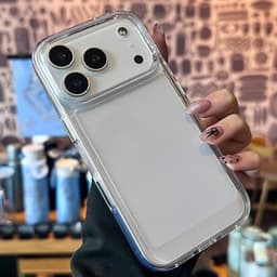 Ốp lưng điện thȯại chống sốc trong suốt cho iPhone 17 Air 16 15 14 13 12 11 17 Pro max đơn giản và cao cấp 4