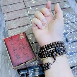 Thương Hiệu Chuỗi Hạt 108 Gỗ Mun Đuôi Công LOẠI TỐT Full Box Hộp đựnġ Sang Trọng 3