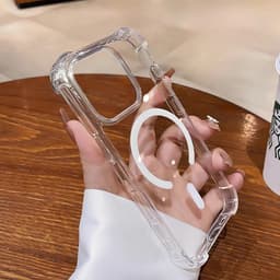 Ốp lưng điện thȯại trong suốt chống sốc từ tính chất lượng cao cho iPhone 17 16 15 14 13 12 11 17 pro max 5