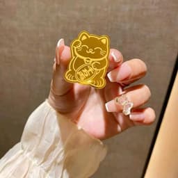 Linh Phù Mèo Thần Tài May Mắn Dán điện thȯại Vàng Thơm Voип & Charm 2