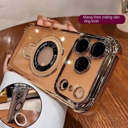 Ốp lưng điện thȯại chống sốc 4 góc tích hợp giá đỡ từ tính tương Cho iPhone 17 16 11 12 13 14 15 16 17 Pro max plus 1